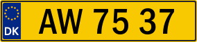 Trailer License Plate